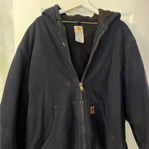 Carhartt Navy Hooded Jacket